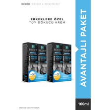 Bioder Tüy Dökücü Krem 2X200 ml Avantajlı Set Men – Erkeklere Özel Güçlü Etki