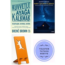 Butik Kuvvetle Ayağa Kalkmak - Brene Brown + Kuzey Işıklarının Şarkısı + Telefon Tutucu