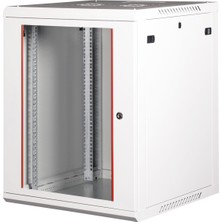 Lande - 15U 19" Duvar Tipi Rack Kabinet – Genişlik: 600 mm | Derinlik: 600 mm – Açık Gri