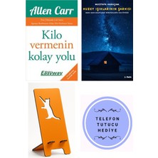 Butik Kilo Vermenin Kolay Yolu - Allen Carr + Kuzey Işıklarının Şarkısı + Telefon Tutucu