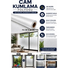 Rimafol Cam Kumlama Folyosu Buzlu Cam Filmi Ofis -Ev-Mutfak Pencere-Cam Balkon Duşakabin 75CMX10M