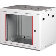 LANDE - 9U 19" Duvar Tipi Rack Kabinet – Genişlik: 600 mm | Derinlik: 450 mm – Açık Gri