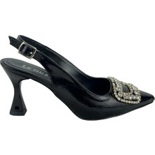 Matzeliger MZG1160 Siyah Kadın Kalem Topuklu Stiletto