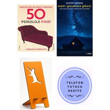 Domingo Yayınevi Gerçekten Bilmeniz Gereken 50 Psikoloji Fikri - Adrian Furnham + Kuzey Işıklarının Şarkısı + Telefon Tutucu