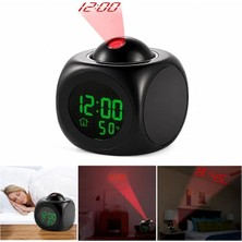 Sunup SN-25936 Porjeksiyonlu Ledli Siyah Çalar Saat