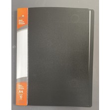Umix Basic Sunum Dosyası A4 10 Poşetli Siyah Şeffaf Cepli Doküman Dosyası U1141P