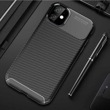 Halkhouse iPhone 11 Kılıf Negro Silikon Karbon Iz Yapmaz Kapak