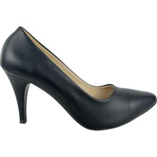 Matzeliger MZG1177 Siyah Kadın Ince Topuklu Stiletto