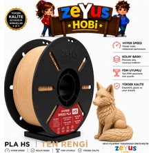 Zeyus Hobi Generic Pla Hs Hyper Speed Filament – Ten | 1.75 mm | 1000 gr Profesyonel Baskılar Için Yüksek