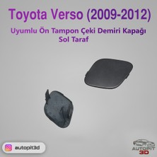 AutoPit 3D Toyota Verso (2009-2012) Uyumlu Ön Tampon Çeki Demiri Kapağı Sol Taraf