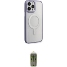 Marsilyan™- iPhone 15 Pro Max Kılıf Yankı Işık Özel Seri - Siyah Joko Magic 5d Hayalet Cam