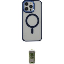 Marsilyan™- iPhone 15 Pro Max Kılıf Yankı Işık Özel Seri - Siyah Joko Magic 5d Hayalet Cam