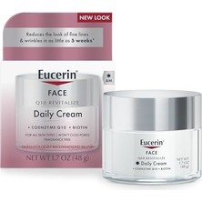 Eucerin Q10 Kırışıklık Önleyici Yüz Kremi, Hassas Ciltler Için Kokusuz Yüz Kremi, 1,7 Oz Kavanoz