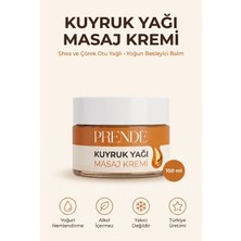 Prende Kuyruk Yağı Kremi – Kuyruk Yağlı Vücut Masaj Kremi, Shea ve Çörek Otu Yağlı Yoğun Besleyici Balm 100 ml