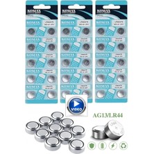TAN EXPRESS AG13 LR44 Alkalin Düğme Pil 1,5V Saat Oyuncak Hesap Makinesi Pili 30'lu (Videolu)