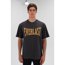 Everlast Ever Classics Comfort Logo Gri Erkek Tişört TM0045-415
