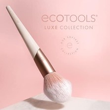 Ecotools Luxe Yumuşak Vurgulayıcı Makyaj Yüz Pudrası Fırçası, Şeffaf, Aydınlık Parıltı, Üstün Kalite Makyaj Fırçası, Ultra Yumuşak, Sentetik Kıllar, Çevre Dostu Yüz Fırçası, Zulüm Içermez, 1 Adet