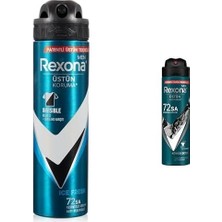Men Adv Inv Ice Spr.d5 ve Rexona Men Erkek Sprey Deodorant Kömür Detox 72 Saat Kesintisiz Üstün Koruma 150 ml