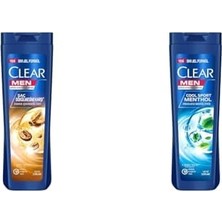 Kepeğe Karşı Etkili Şampuan Saç Dökülmesine Karşı Kahve Çekirdeği Özü 350 Ml(1) Clear Men Kepeğe Karşı Etkili Şampuan Sport Menthol Ferahlatıcı Mentol Etkisi 350 Ml(2)