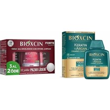 3 Al 2 Öde Saç Dökülmesine Karşı Bitkisel Şampuan (3 x 300 Ml) Xbioxcin Keratin & Argan Onarıcı Şampuan 300 ml - Yıpranmış ve Hasar Görmüş Saçlar