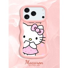 HONTINGA iPhone 17 Pro Max Uyumlu Kılıf Düşüme Önleyici Basitlik Anti Düşme Kamera Koruyucu Basit Pembe Yumuşak Silikon Couple Telefon Kılıfı Kedi Desen K9-0306