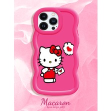 HONTINGA iPhone 13 Pro Max Uyumlu Kılıf Düşüme Önleyici Basitlik Anti Düşme Kamera Koruyucu Basit Kırmızı Yumuşak Silikon Couple Telefon Kılıfı Kedi Desen K9-0307