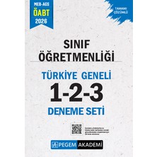 Pegem Akademi Yayıncılık 2026 MEB AGS ÖABT Sınıf Öğretmenliği Tamamı Çözümlü Türkiye Genel