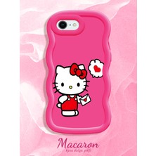 HONTINGA iPhone 6s Plus Uyumlu Kılıf Düşüme Önleyici Basitlik Anti Düşme Kamera Koruyucu Basit Kırmızı Yumuşak Silikon Couple Telefon Kılıfı Kedi Desen K9-0307