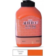 Artdeco Akrilik Boya 500ml Turuncu / 3603