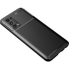 Eco Port Oppo Reno 5 Kılıf Auto Focus Karbon Kapak - Siyah