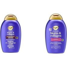 Ogx Biotin & Collagen Shampoo 385ML + Conditioner 385ML (2’li Set)