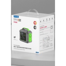 Eco Port CN04 Powerbank 300W 60.000 Mah 5W LED Işıklı Kamp Şarj Pd 60W - Gri