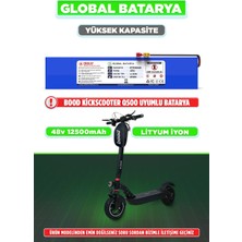 Global Batarya Bood Kickscooter Q500 Uyumlu Elektrikli Scooter Bataryası - 48V 12500mAh (12.5Ah) Li-ion Pil Yüksek Kapasite