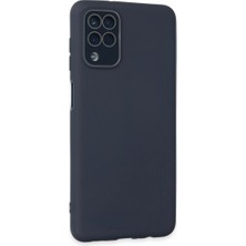 Eco Port Samsung Galaxy A22 Kılıf Lansman Glass Kapak - Lacivert