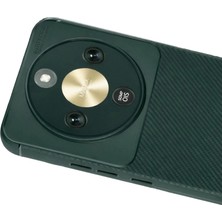 Eco Port Huawei Honor Magic 8 Lite Auto Focus Karbon Kapak - Koyu Yeşil