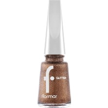 Yoğun Simli Şeffaf Oje Glitter Nail Enamel GL040