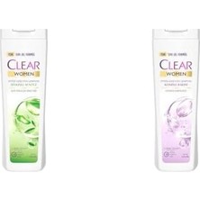 Clear Kepeğe Karşı Etkili Şampuan Bitkisel Sentez Aloe & Çay Ağacı Yağı 350 Ml(2) Clear Komple Bakım Vitamin Kompleksi Kepeğe Karşı Etkili Şampuan 350 Ml(1)