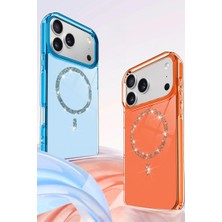 Eco Port Apple Iphone 17 Pro Live Diamond Magsafe Kapak - Mavi
