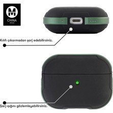 Eco Port Apple Airpods Pro 2 (2.nesil) Mo-A8 Armor Kılıf - Lacivert
