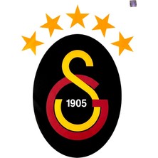 Piolent Galatasaray Siyah Arma Büyük Sticker 40X50CM Orijinal Lisanslı Ürün