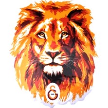 Piolent Galatasaray Aslan Büyük Sticker 40X50CM Orijinal Lisanslı Ürün