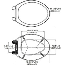 Standard 5321A65CT.021 Yavaş Kapanan Uzatılmış Klozet Oturağı, Kemik