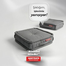 Xpermate Yer Minderi 45x45x14 cm Oturma Minderi Bahçe Minderi Balkon Takımı Minderi Antrasit