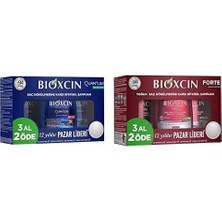 Quantum Bio-Activ Yağlı Saçlar Için 3 Al 2 Öde Şampuan (3 x 300 Ml) ve Bioxsine 3 Al 2 Öde Saç Dökülmesine Karşı Bitkisel Şampuan (3 x 300 Ml)
