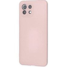 Eco Port Xiaomi Mi 11 Lite Kılıf Nano Içi Kadife Silikon - Pudra