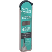 Serve Deep Lead 0.5 mm 2B 48'li Kalem Ucu - Pastel Yeşil