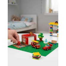 Baykush Klasik LEGO Uyumlu LEGO Tablası Zemin Matı Yapım Plakası Yeşil