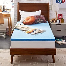 Sleep Innovations 5,08 cm Jel Hafızalı Köpük Yatak Üstü Çift Xl, Abd'de Üretilmiştir 5 Yıl Garantili, Beyaz