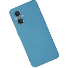 Eco Port Oppo Reno 7 Lite Kılıf Nano Içi Kadife Silikon - Mavi