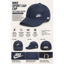 Nikeks Sport Cap - Unisex Lacivert Ayarlanabilir Spor Şapka